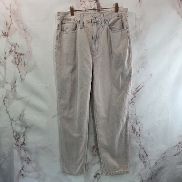 Madewell Jeans Womens 30 Pink High Rise Straight Mom Overdyed Lilac - Picture 6 of 14